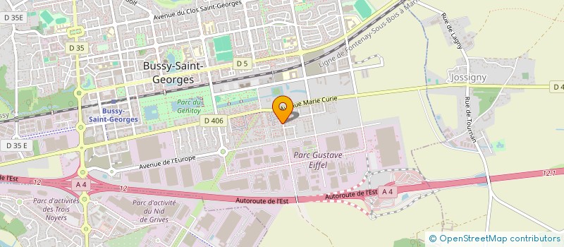 localisation de l'entreprise INNOVATY IMMOBILIER  BUSSY-SAINT-GEORGES