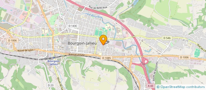 localisation de l'entreprise INNOVCOM à BOURGOIN-JALLIEU