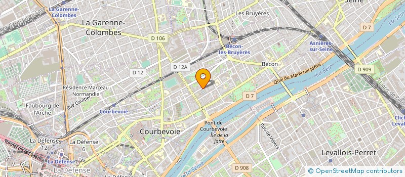 localisation de l'entreprise INNOVE GAME  COURBEVOIE