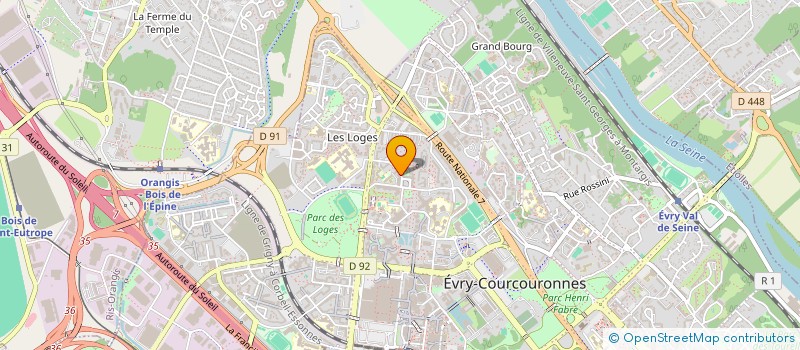 localisation de l'entreprise INNOVELEC à EVRY-COURCOURONNES