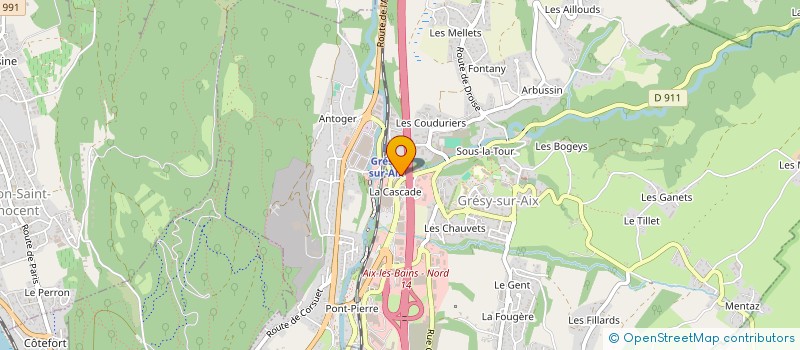 localisation de l'entreprise INNOVENS à GRESY-SUR-AIX