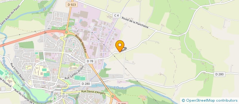 localisation de l'entreprise INNOVET à SEGRE-EN-ANJOU BLEU