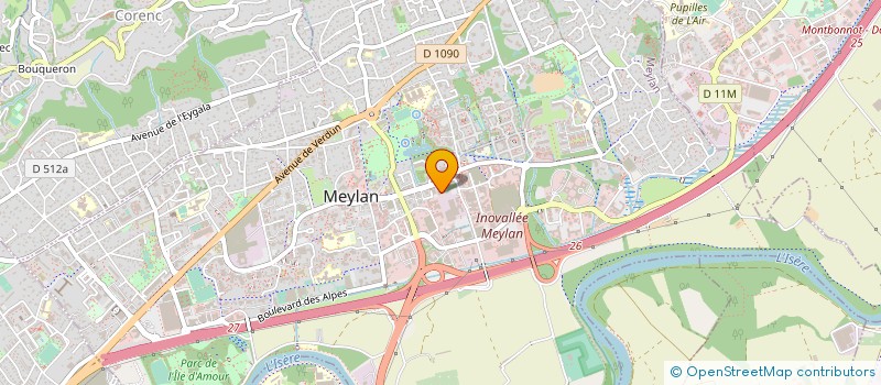 localisation de l'entreprise INNOVEX à MEYLAN