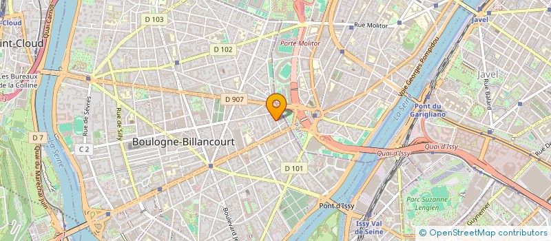 localisation de l'entreprise INNOVEX - MBO à BOULOGNE-BILLANCOURT
