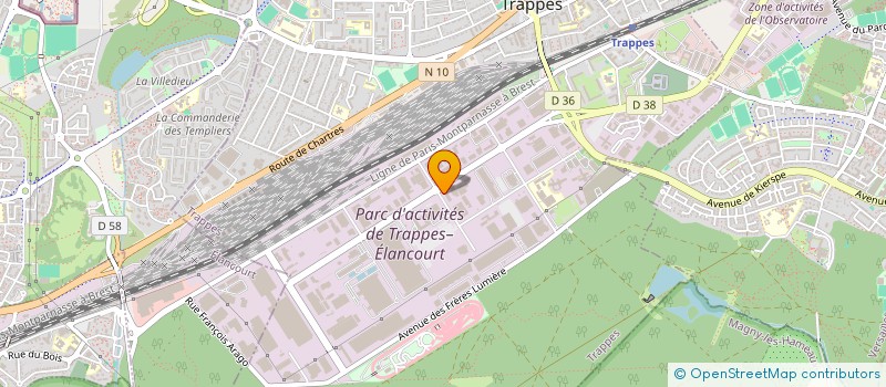 localisation de l'entreprise INNOVEXA  TRAPPES