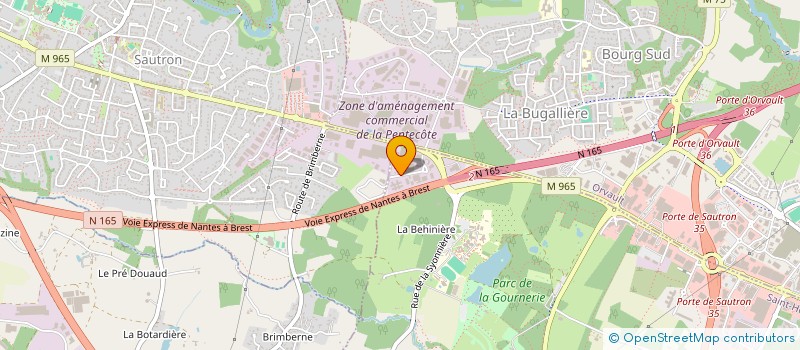 localisation de l'entreprise INNOVGLASS à SAINT-HERBLAIN