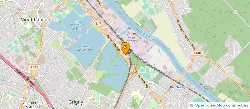 localisation de l'entreprise INNOVIA 91  GRIGNY