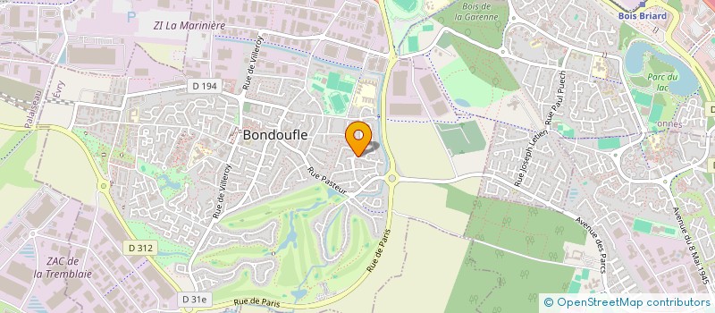 localisation de l'entreprise INNOVITECH  BONDOUFLE