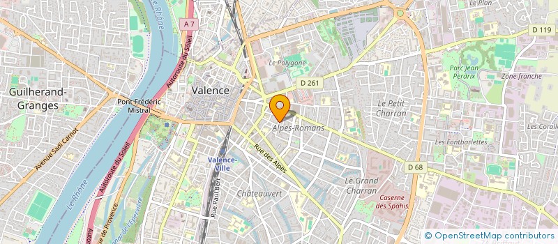 localisation de l'entreprise INNOVLOG à VALENCE