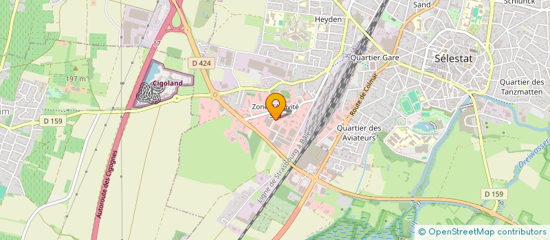 localisation de l'entreprise INNOVNETT à SELESTAT