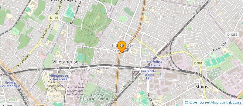 localisation de l'entreprise INNOVPLUS FORMATION à PIERREFITTE-SUR-SEINE
