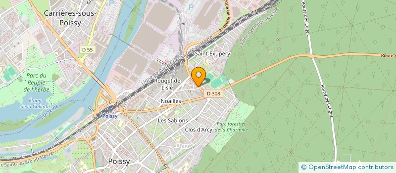 localisation de l'entreprise INNOWORLD  POISSY