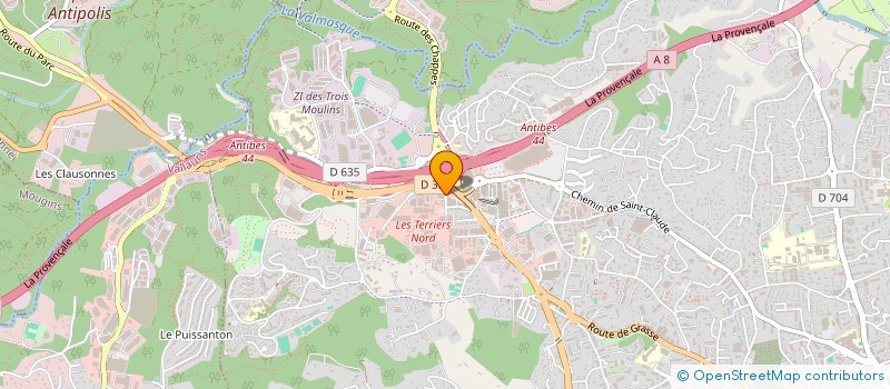 localisation de l'entreprise INNPACT GROUPE à ANTIBES