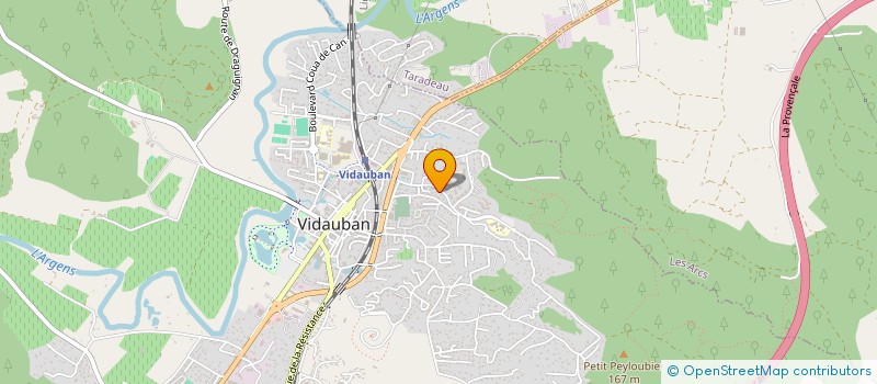 localisation de l'entreprise INO-FAB à VIDAUBAN