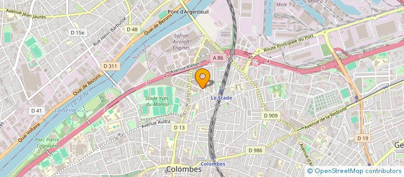 localisation de l'entreprise INO-TECHNOLOGIE FRANCE  COLOMBES