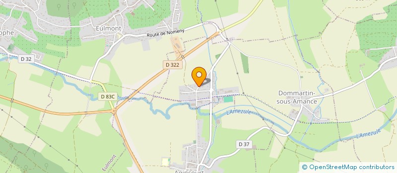 localisation de l'entreprise INO VEGETAL  DOMMARTIN-SOUS-AMANCE