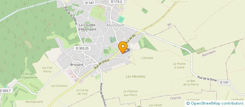 localisation de l'entreprise INOA à ABONDANT