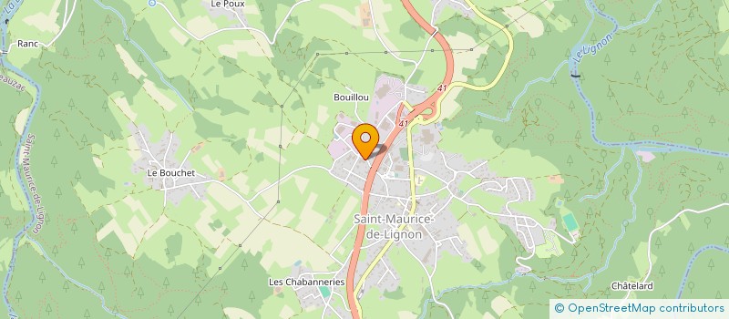 localisation de l'entreprise INOBAT  SAINT-MAURICE-DE-LIGNON