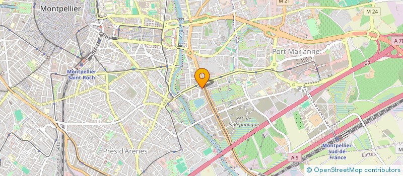 localisation de l'entreprise INOBAT INGENIERIE à MONTPELLIER