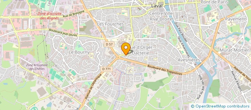 localisation de l'entreprise INOCA INVEST à LAVAL