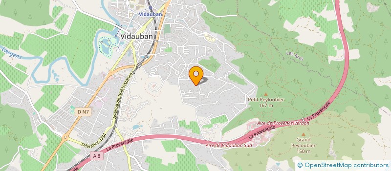 localisation de l'entreprise INOCEO à VIDAUBAN