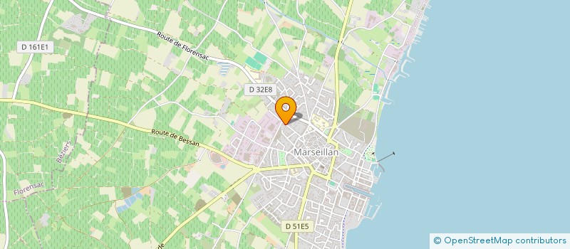 localisation de l'entreprise INOCITY à MARSEILLAN