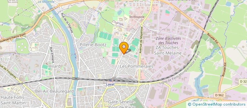 localisation de l'entreprise INOD à LAVAL