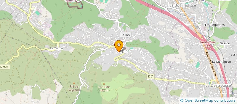 localisation de l'entreprise INODECO  PEYPIN