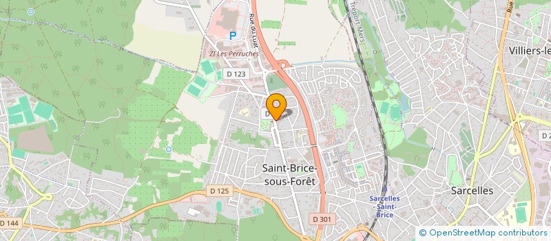 localisation de l'entreprise INODIS à SAINT-BRICE-SOUS-FORET