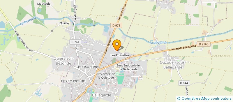 localisation de l'entreprise INOE INVEST  QUIERS-SUR-BEZONDE