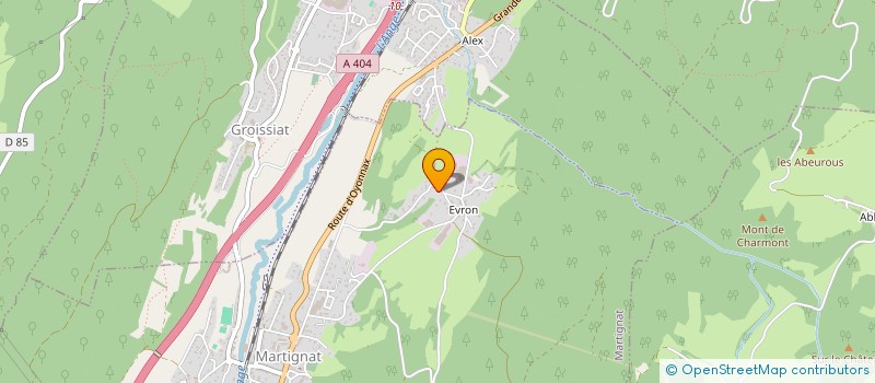 localisation de l'entreprise INOEDIA INVEST  MARTIGNAT