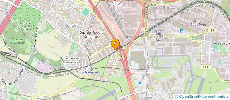 localisation de l'entreprise INOFAB à RUNGIS