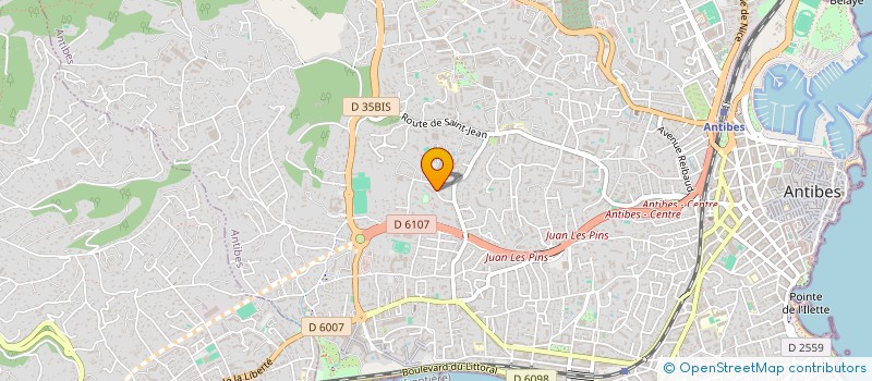 localisation de l'entreprise INOGA à ANTIBES