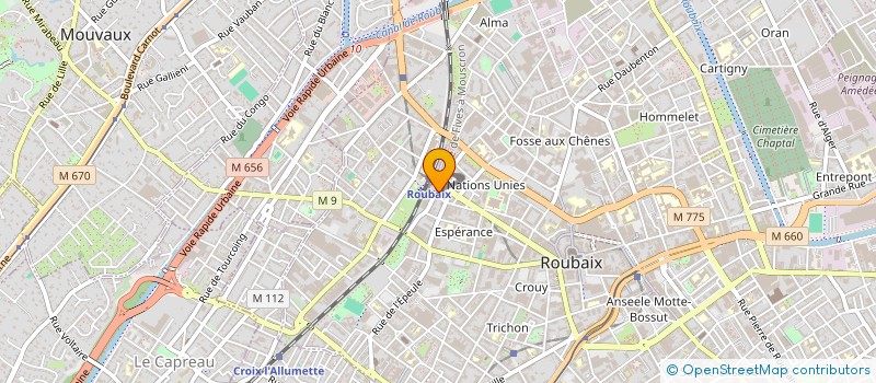 localisation de l'entreprise INOGRAVURE à ROUBAIX