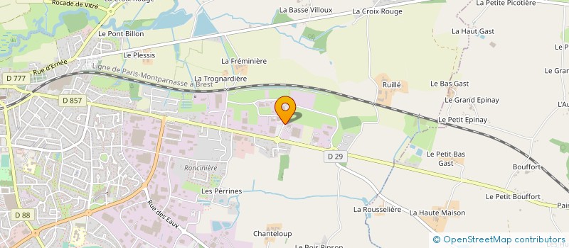 localisation de l'entreprise INOKER MENUISERIE  VITRE