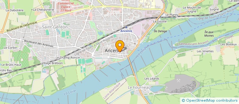 localisation de l'entreprise INOKNIDO  ANCENIS-SAINT-GEREON