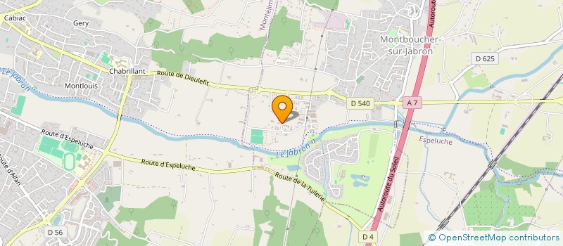 localisation de l'entreprise INOMECAS à MONTBOUCHER-SUR-JABRON