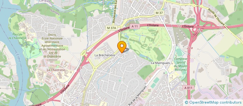 localisation de l'entreprise INOOF  CARQUEFOU