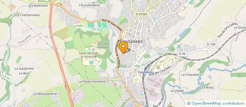 localisation de l'entreprise INOPTIC  COUTANCES