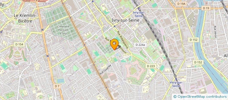 localisation de l'entreprise INORIB IMMOBILIER à IVRY-SUR-SEINE