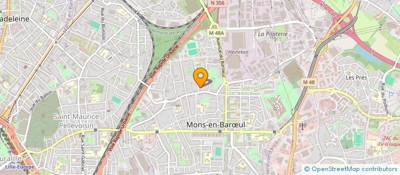 localisation de l'entreprise INOS  MONS-EN-BARUL