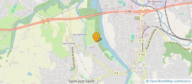 localisation de l'entreprise INOSIUM  SAINT-JUST-SAINT-RAMBERT