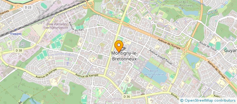 localisation de l'entreprise INOTRA à MONTIGNY-LE-BRETONNEUX