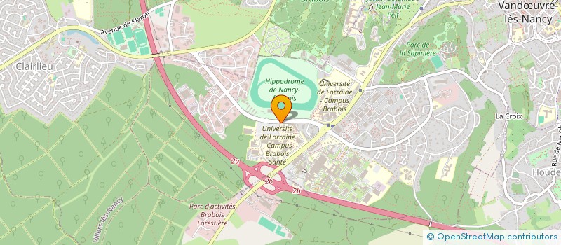 localisation de l'entreprise INOTREM  VANDUVRE-LES-NANCY