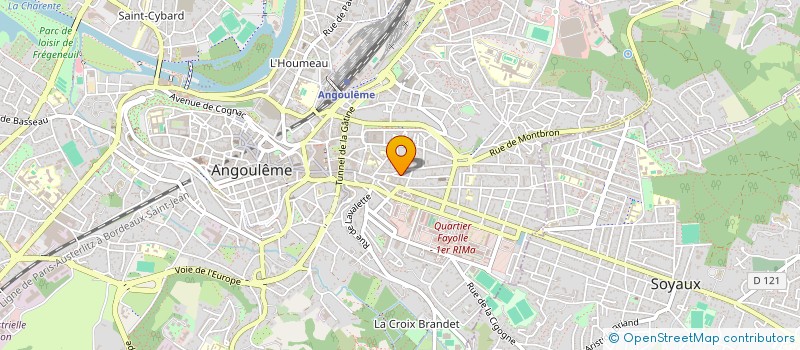 localisation de l'entreprise INOUI à ANGOULEME