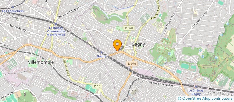localisation de l'entreprise INOUIE AUDITION ALPHA à GAGNY