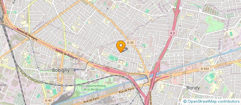 localisation de l'entreprise INOV BAT à BOBIGNY