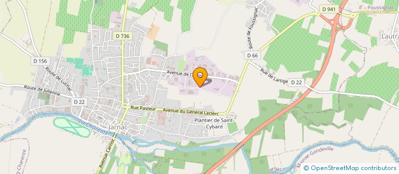 localisation de l'entreprise INOV CHAPE à JARNAC
