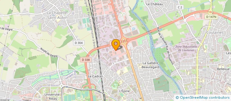 localisation de l'entreprise INOV'CONFORT à LE MANS