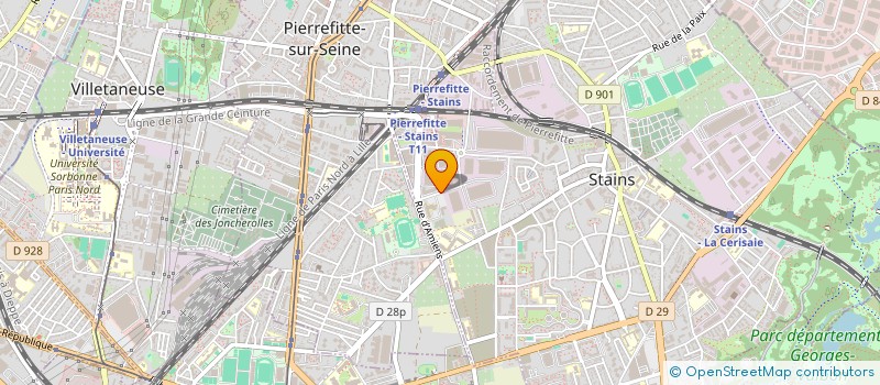 localisation de l'entreprise INOV ENGINEERING à STAINS